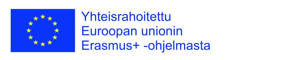 Yhteisrahoitettu Euroopan unionin Erasmus+ ohjelmasta -merkki.